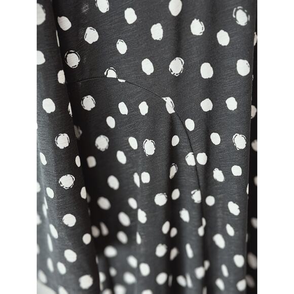 COMFY USA Black & White Polka Dot Balloon Dress 1X REALLY CUTE!!! #0078 - Picture 5 of 7